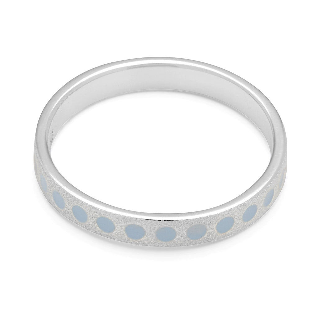 LULU Copenhagen Pattern Ring sølv Rings Skyride Blue