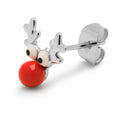 Rudolph ørering 1 stk - Silver Plated