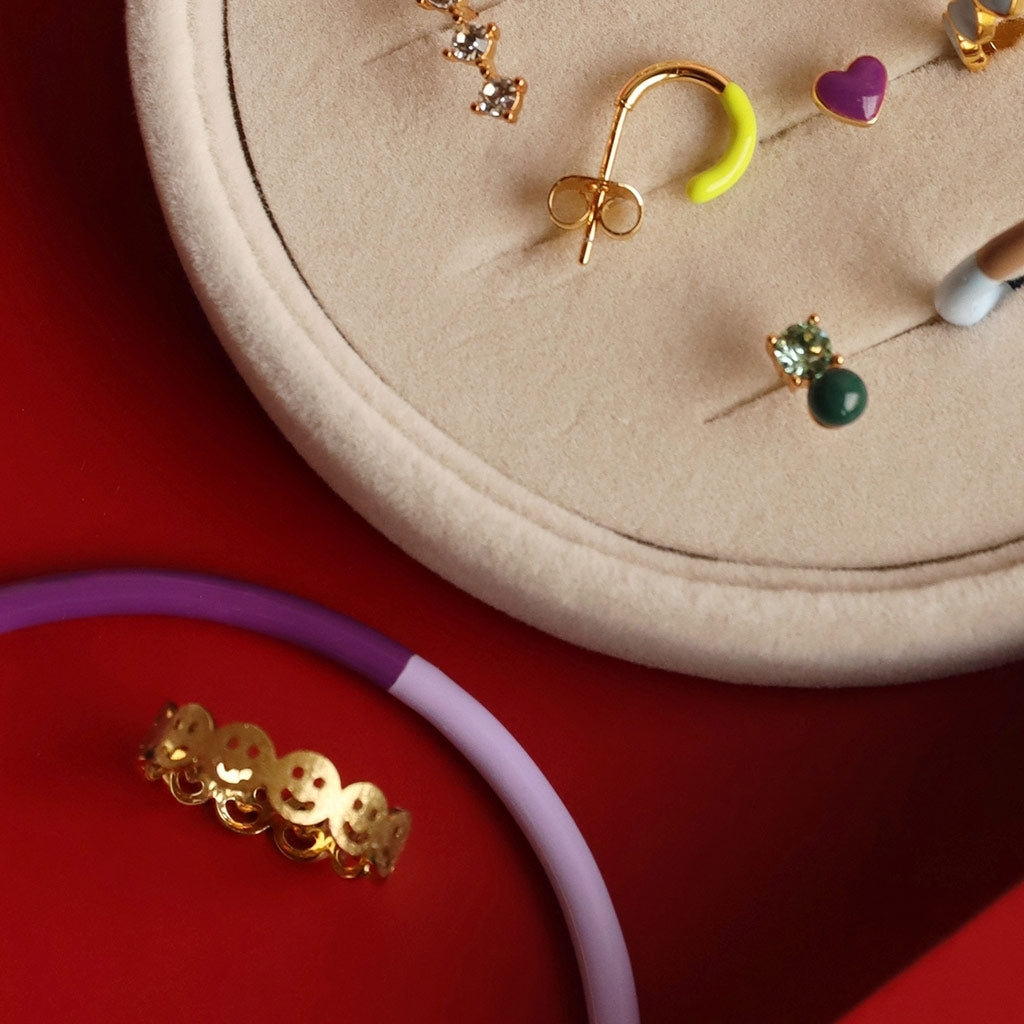 LULU Copenhagen Smile Ring Rings Forgyldt