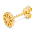 Spinning Wheel ørering 1 stk - Forgyldt