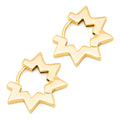 Star Hoops par - Forgyldt