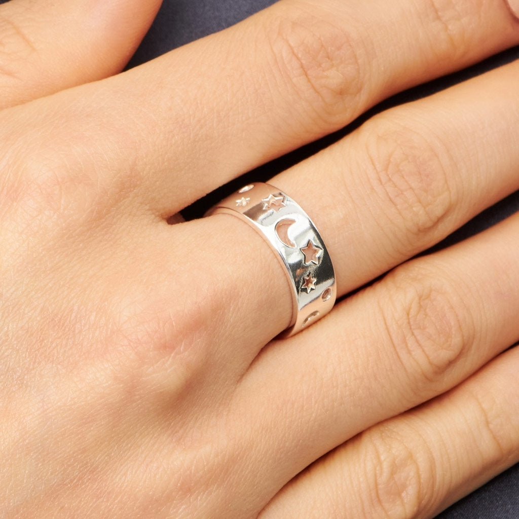 LULU Copenhagen Stardust Ring Rings Sølv