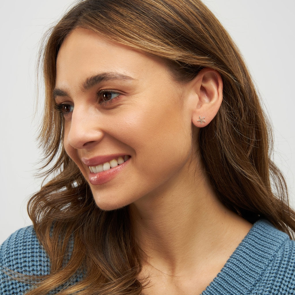 LULU Copenhagen Starfish ørering 1 stk Ear stud, 1 pcs Sølv