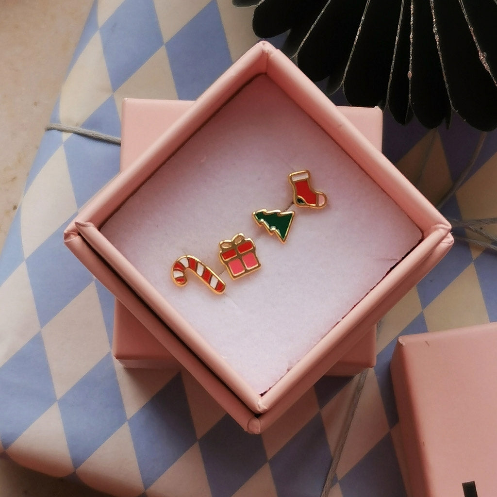 LULU Copenhagen The Green Tree ørering 1 stk Ear stud, 1 pcs Grøn