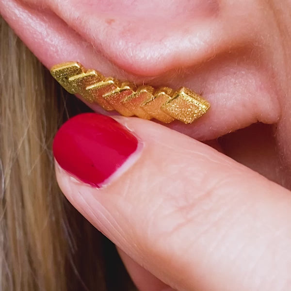 LULU Copenhagen Domino 7 ørering 1 stk Ear stud, 1 pcs Sølv - Video preview