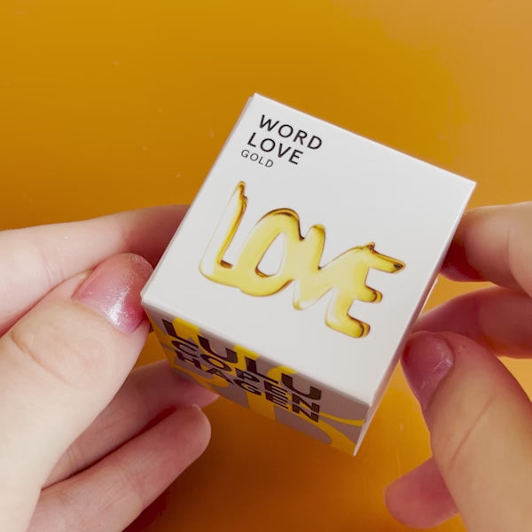 LULU Copenhagen Word Love ørering 1 stk Ear stud, 1 pcs Sølv - Video preview