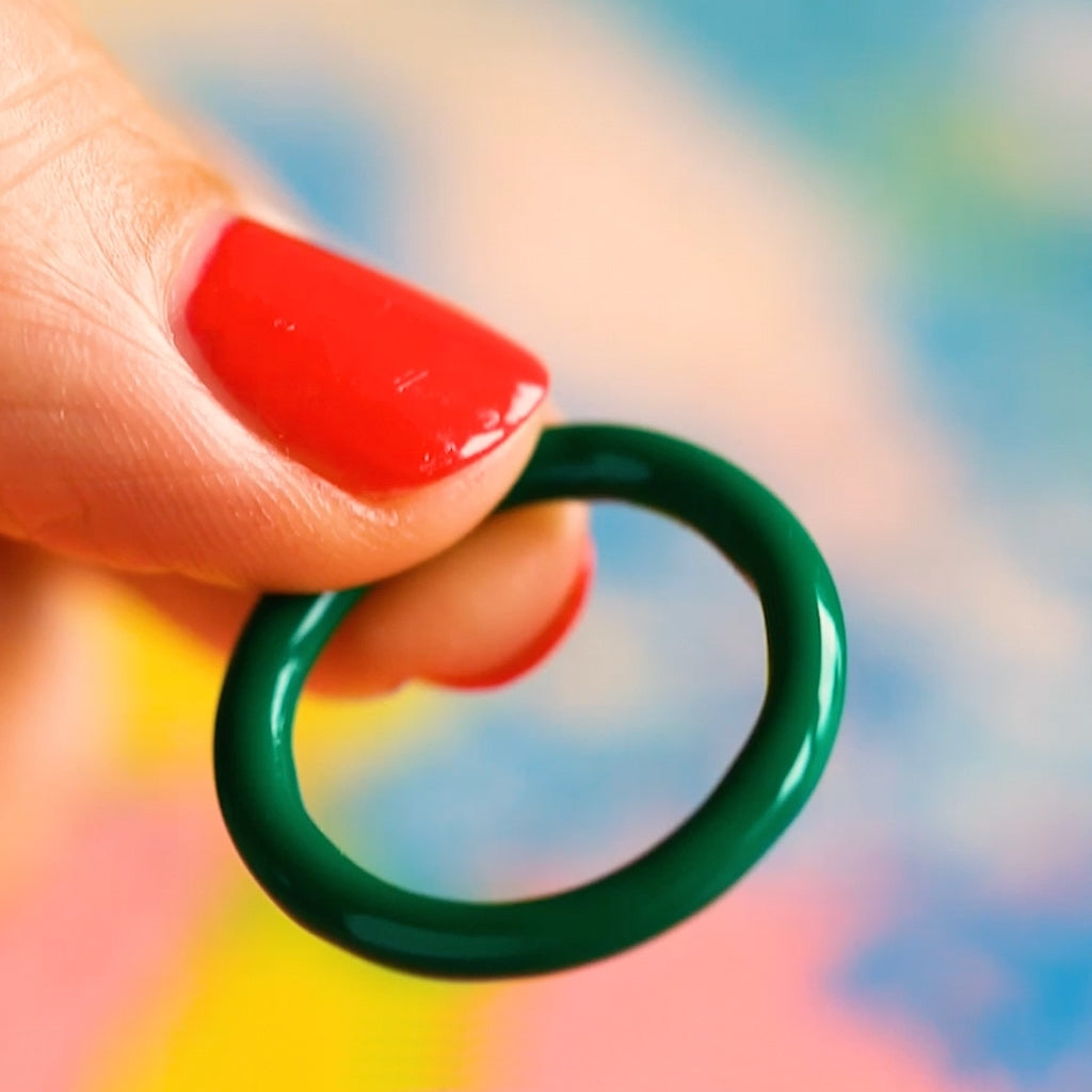 LULU Copenhagen Color Ring Rings Grøn