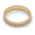 Pattern Ring forgyldt - Lilla