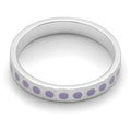 Pattern Ring sølv - Lilla